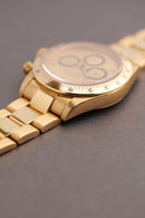 1987 Rolex 16528 Zenith Gold Daytona w/ Champagne Floating “Cosmograph” Dial - Unpolished