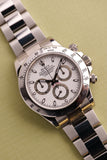 2006 Rolex 116520 White Dial Daytona - Box and Papers & Unpolished