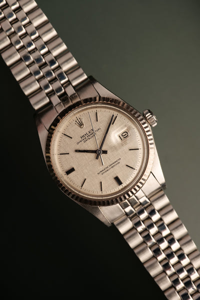 1968 Rolex 1601 Linen “Door Stop” Dial Datejust