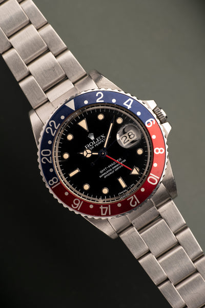 1984 Rolex 16750 Pepsi GMT - Unpolished Case