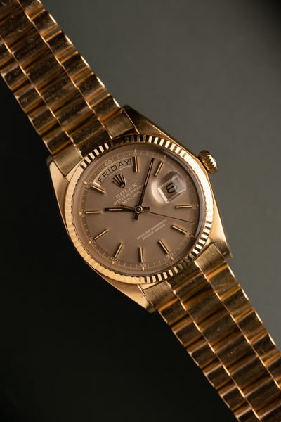 1971 Rolex Yellow-Gold “Ghost” “London-Fog” 1803 Day-Date