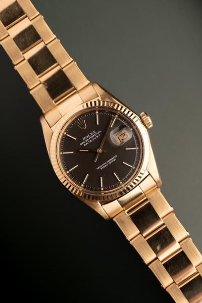 1970 Rolex 1601 Gold Datejust w/ Rivet Bracelet