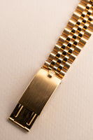 1974 Rolex 1601 /8 Pinkish Gold Datejust with Blue Roman Dial