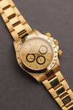 1987 Rolex 16528 Zenith Gold Daytona w/ Champagne Floating “Cosmograph” Dial - Unpolished