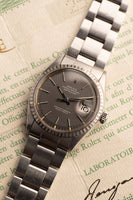 1970 Rolex 1603 Datejust ghost grey dial - w/ Guarantee Papers