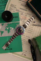 1969 Rolex Fuchsia 1675 GMT w/ Mk0.5  Day Glow Dial. Box & Papers
