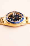 1987 Rolex 16808 Gold Submariner - Blue Dial - Unpolished