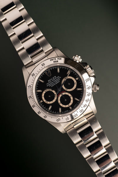 1996 Rolex 16520 Zenith Daytona - Black Dial w/ Papers