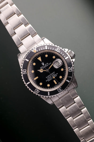 1988 Rolex 16800 Deep Yelllow Lume Submariner