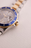 2003 Rolex 16613 Serti Dial Two-Tone Gold Submariner -Unpolished & Complete