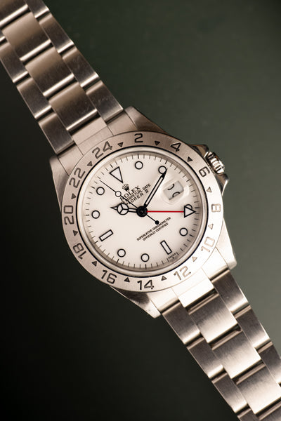 1997 Rolex 16570 Polar Explorer II w/ “Swiss” only dial