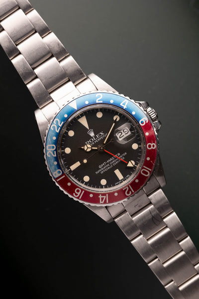 1982 Rolex 16750 GMT-Master Faded Pepsi Insert w/ Japanese Service Papers