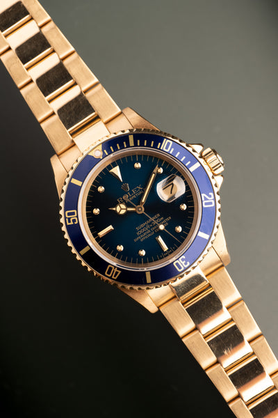 1987 Rolex 16808 Blue Nipple Dial Submariner