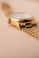 1986 Rolex Gold 18038 Day-Date w/ White Roman Dial