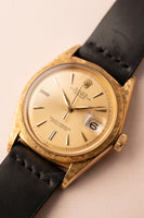 1963 Rolex 1602 Florentine Finish Gold Datejust Unpolished