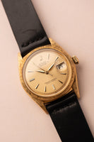 1963 Rolex 1602 Florentine Finish Gold Datejust Unpolished