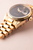 1984 Rolex 16018 Onyx Datejust - Gold Unpolished