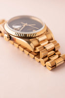 1984 Rolex 16018 Onyx Datejust - Gold Unpolished