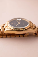 1984 Rolex 16018 Onyx Datejust - Gold Unpolished