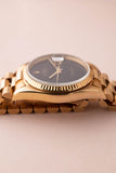 1984 Rolex 16018 Onyx Datejust - Gold Unpolished