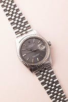 1972 Rolex 1603 Datejust Grey Sunburst Dial