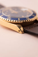 1980 Rolex 16808 Gold Submariner Unpolished w/ Everblue Dial