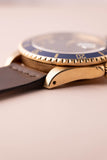 1980 Rolex 16808 Gold Submariner Unpolished w/ Everblue Dial