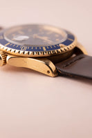 1980 Rolex 16808 Gold Submariner Unpolished w/ Everblue Dial