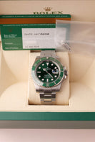 2018 Rolex 116610LV Hulk Submariner -Japan  Box and Card