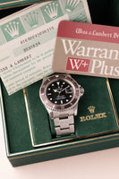 1984 Rolex 16800 Submariner Lavender insert - Box and Papers - Unpolished