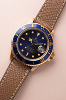 1987 Rolex gold 16808 Submariner w/ turning Purple dial