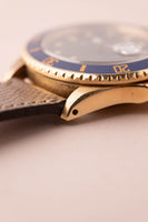 1987 Rolex gold 16808 Submariner w/ turning Purple dial