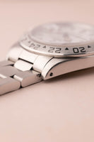 1990 Rolex Polar White 16570 Chi-Chi Explorer-II w/ Punched Papers