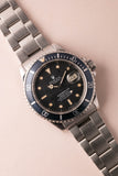 1985 Rolex 16800 Submariner turning tropical w/  blue insert