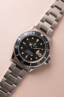 1985 Rolex 16800 Submariner turning tropical w/  blue insert