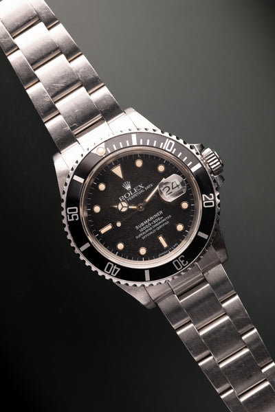 1987 Rolex 168000 Submariner - Matting Tropical Dial