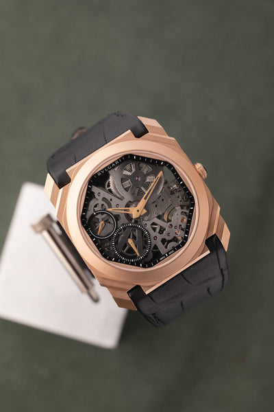 2021 Bvlgari Rose Gold Skeleton Octo finissimo 102946
