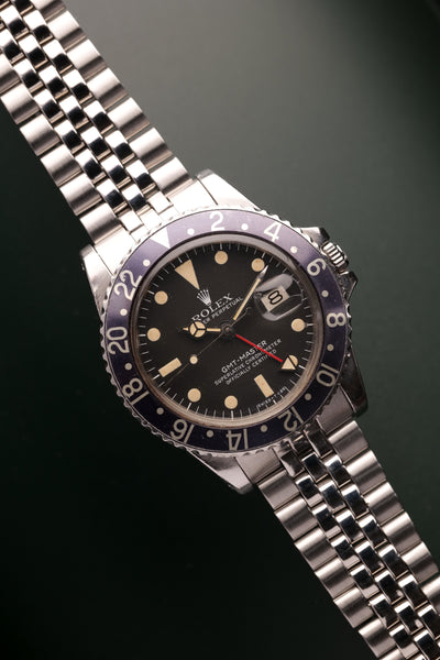 1977 Rolex 1675 GMT - Mulberry faded insert