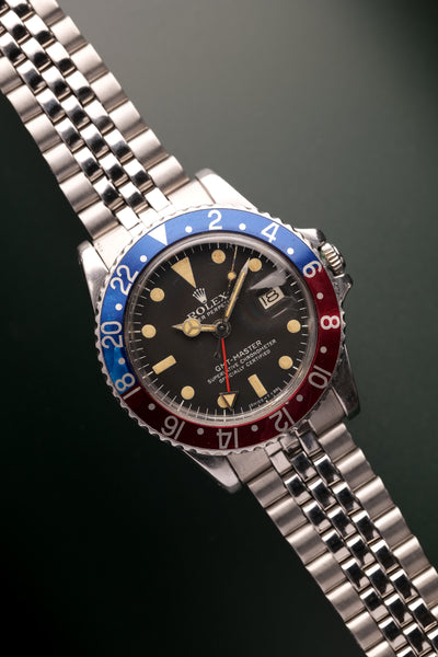 1977 Rolex 1675 Pepsi GMT MKV dial