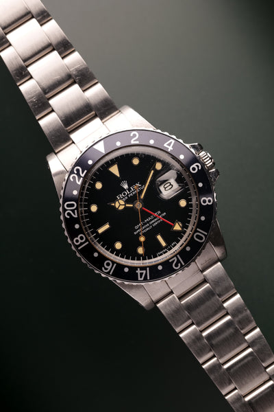 1984 Rolex 16750 GMT Black Insert