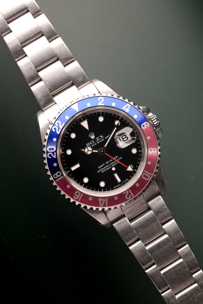 1996 Rolex GMT 16700 Faded Pepsi Insert