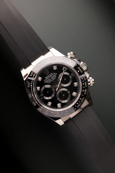 2019 Rolex 116519 Ceramic Oysterflex Daytona Diamond Dial - Box and Card