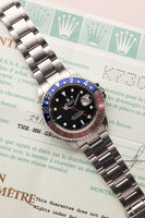 2001 Rolex 16710 Pepsi GMT - Unpolished w/ Box and Papers