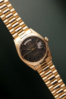 1971 Rolex 1803 Day-Date Black Dial Gold Case
