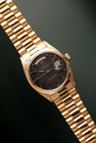 1971 Rolex 1803 Day-Date Black Dial Gold Case