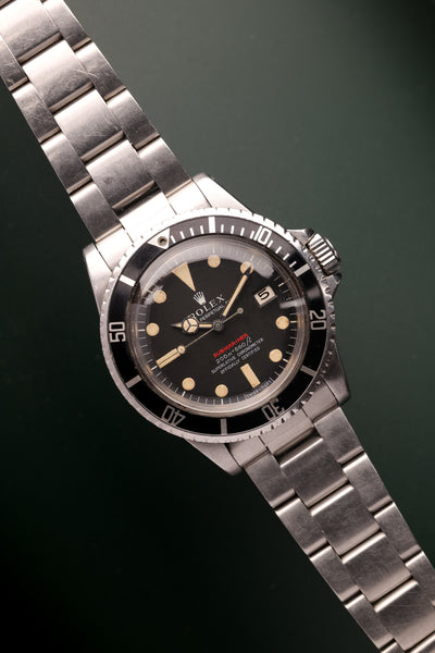 1970 Rolex 1680 Red Submariner Meters First