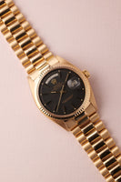 1971 Rolex 1803 Day-Date Black Dial Gold Case