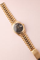 1971 Rolex 1803 Day-Date Black Dial Gold Case