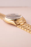 1971 Rolex 1803 Day-Date Black Dial Gold Case