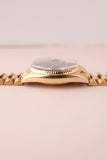 1971 Rolex 1803 Day-Date Black Dial Gold Case